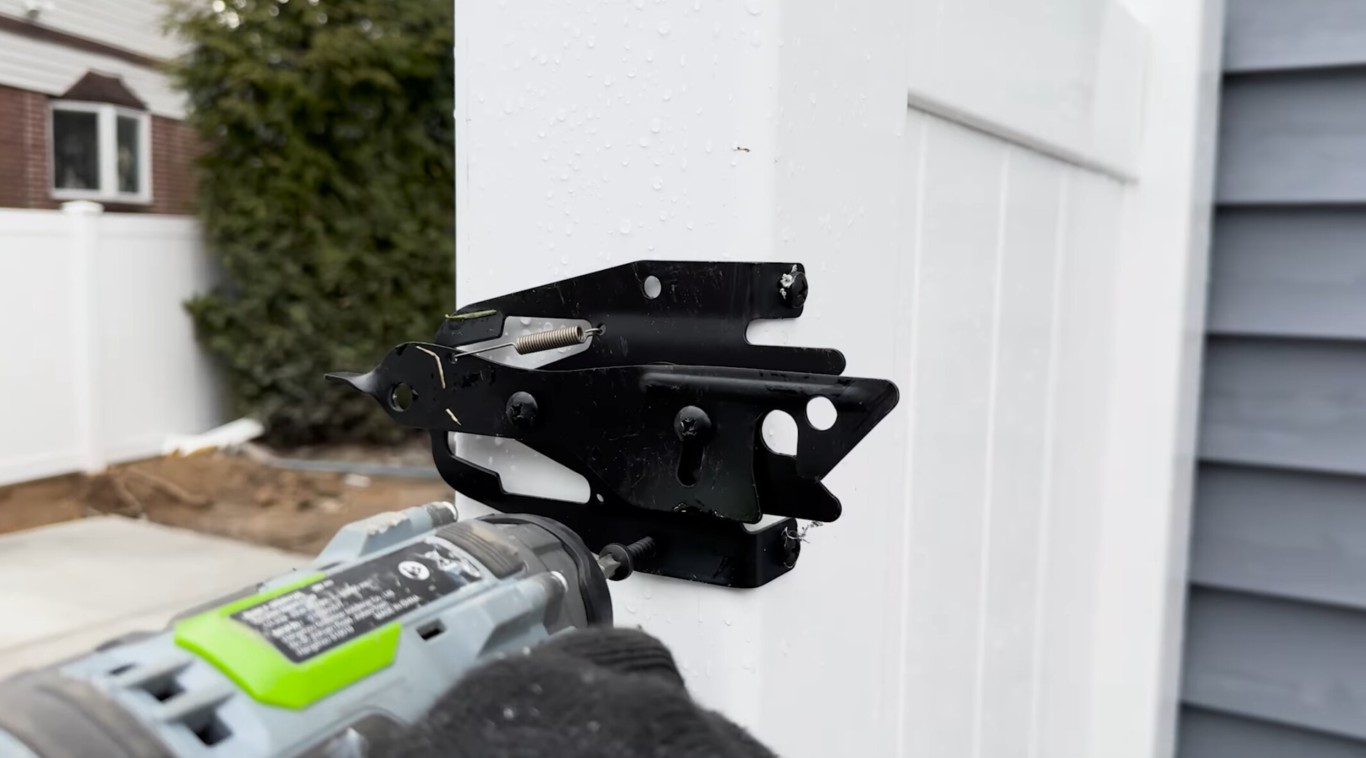 Professional fence repair work restoring damaged vinyl fencing in Palatka